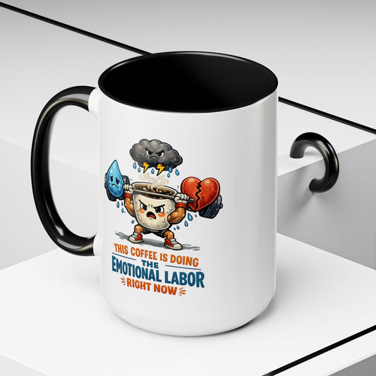 Emotional Labor Burned Out Coffee Mug