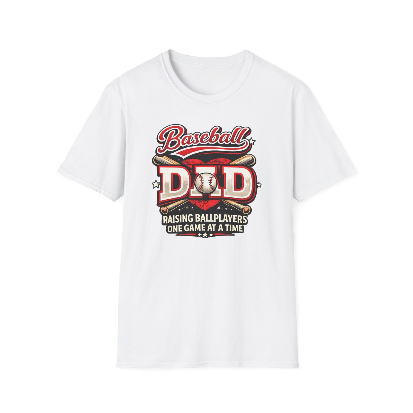 Baseball Dad Raising Ballplayers One Game at a Time T-Shirt