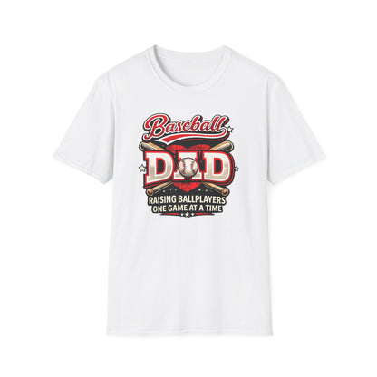 Baseball Dad Raising Ballplayers One Game at a Time T-Shirt