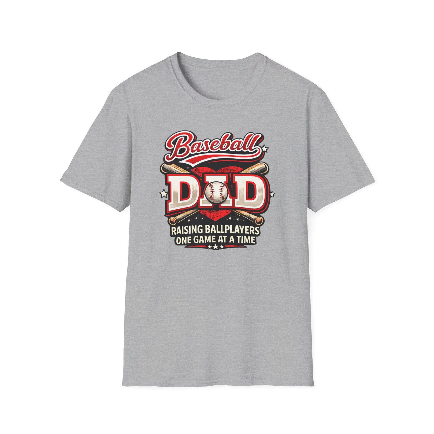 Baseball Dad Raising Ballplayers One Game at a Time T-Shirt