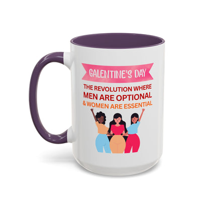 Galentine's Day Men Are Optional Coffee Mug