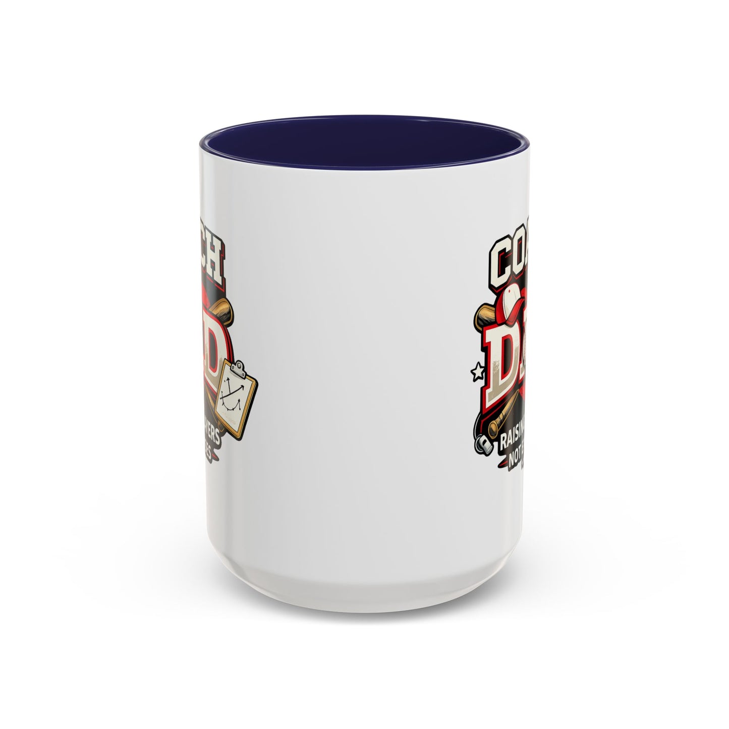 Raising Players Not Excuses Baseball Dad Coach Coffee Mug