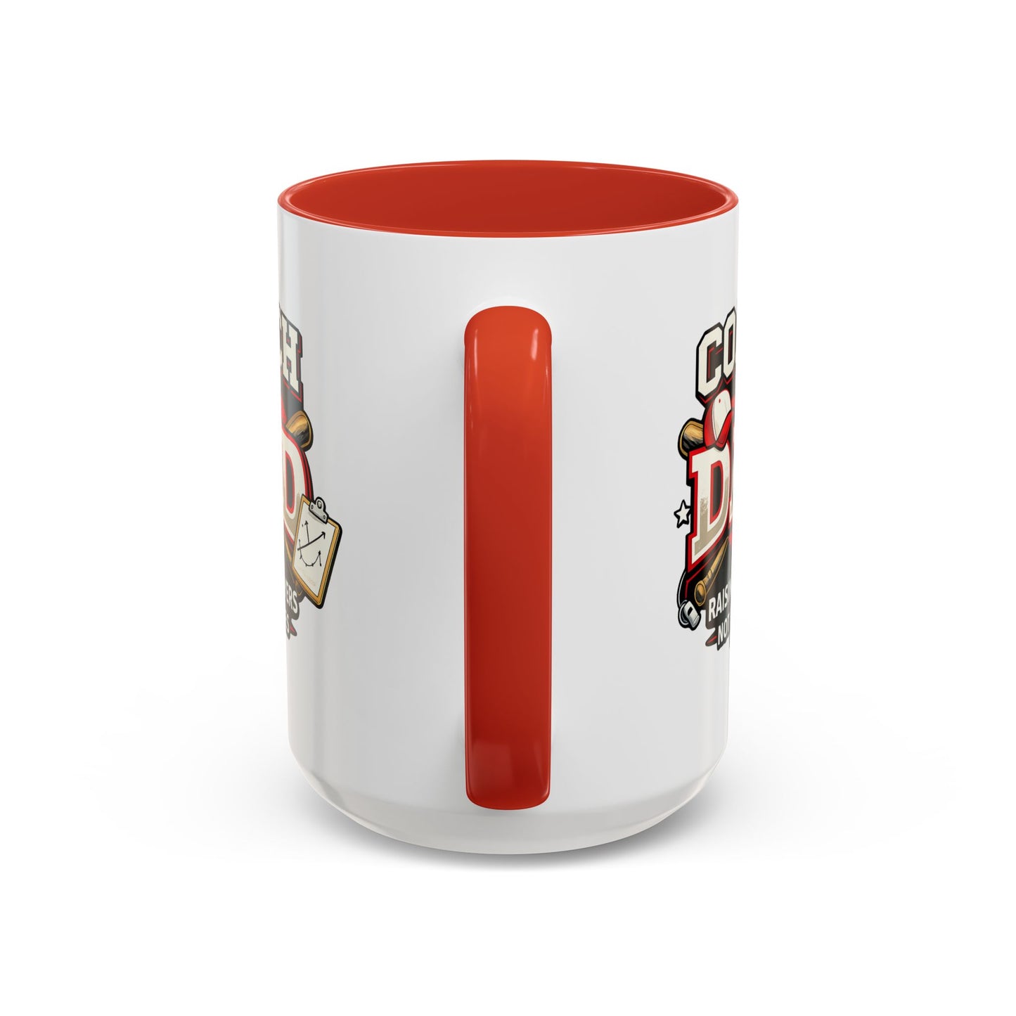 Raising Players Not Excuses Baseball Dad Coach Coffee Mug