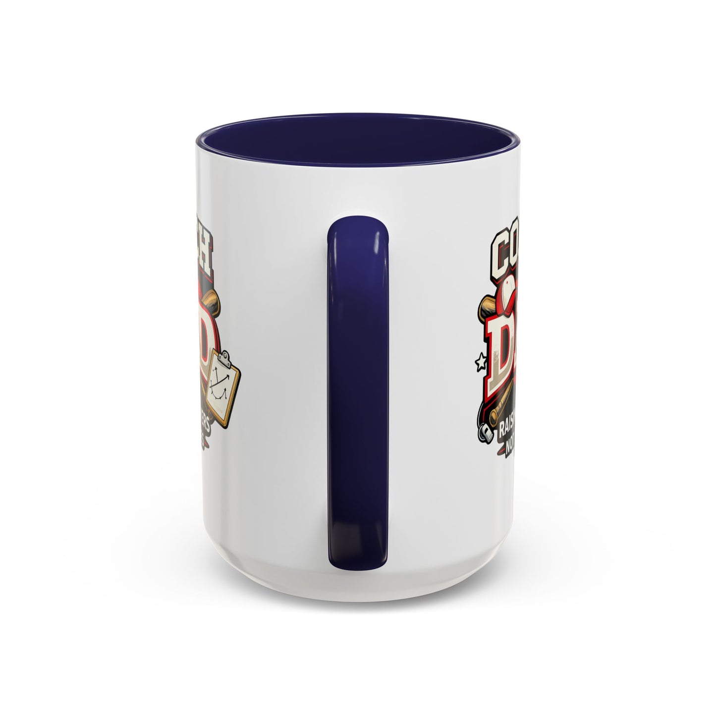 Raising Players Not Excuses Baseball Dad Coach Coffee Mug