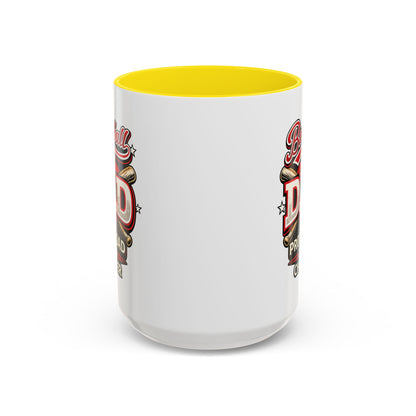 Proud Dad Loud Cheerer Baseball Coffee Mug
