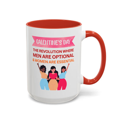 Galentine's Day Men Are Optional Coffee Mug