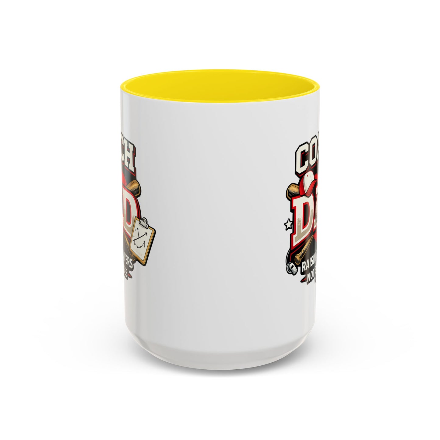 Raising Players Not Excuses Baseball Dad Coach Coffee Mug