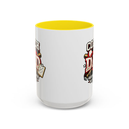 Raising Players Not Excuses Baseball Dad Coach Coffee Mug