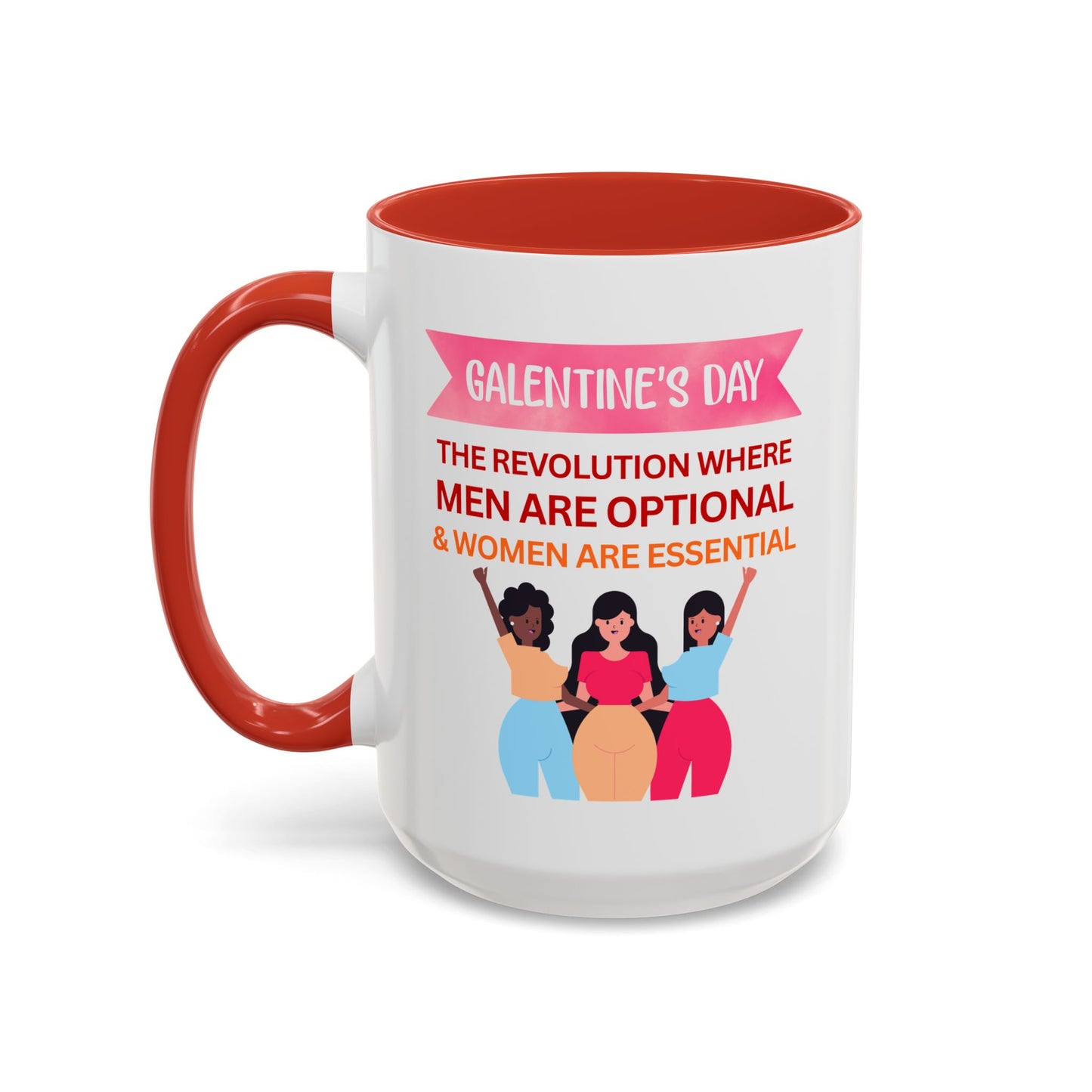 Galentine's Day Men Are Optional Coffee Mug