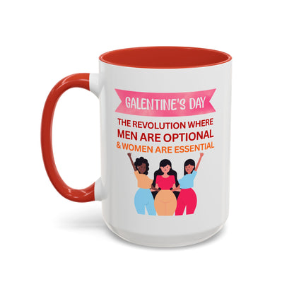 Galentine's Day Men Are Optional Coffee Mug