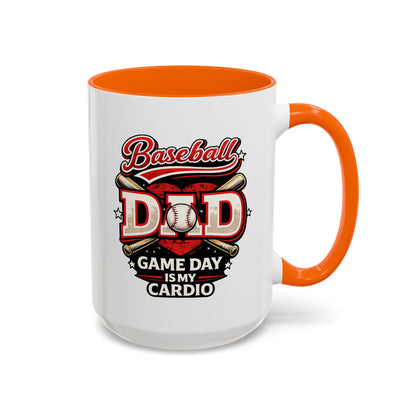 Gift for baseball dad ceramic coffee mug