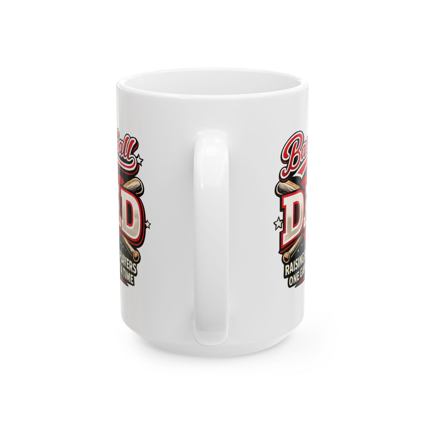 Baseball Dad Raising Ballplayers One Game at a Time Coffee Mug
