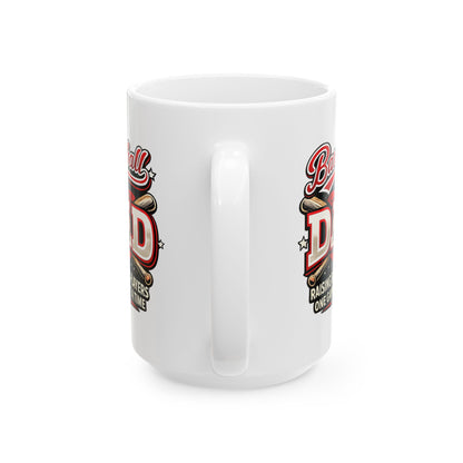 Baseball Dad Raising Ballplayers One Game at a Time Coffee Mug