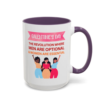 Galentine's Day Men Are Optional Coffee Mug