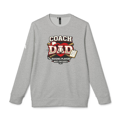 Baseball Coach Dad adidas® Sweatshirt – Raising Players Not Excuses | Coach Gift