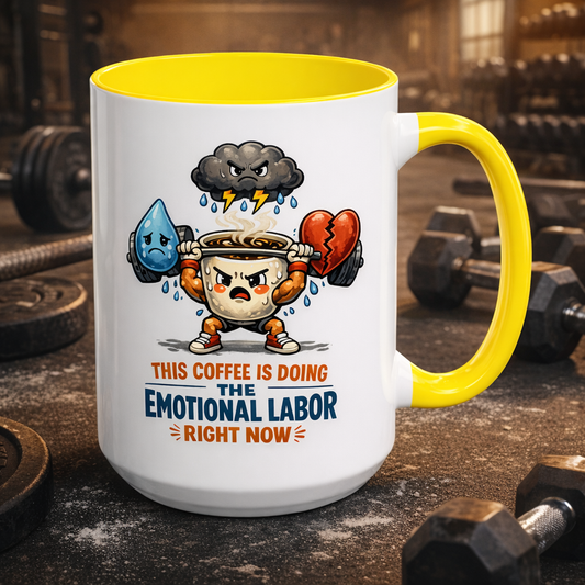 Emotional Labor Burned Out Coffee Mug