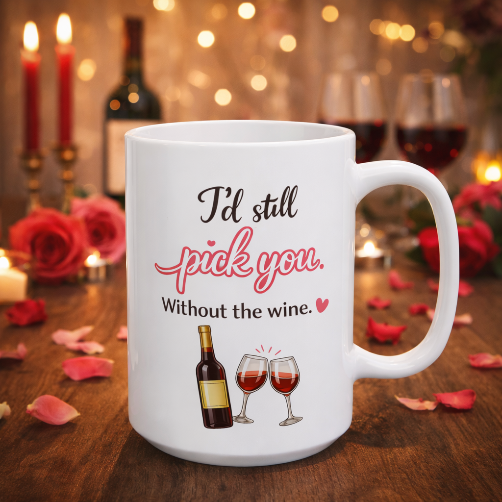 I’d Still Pick You Without Wine Coffee Mug