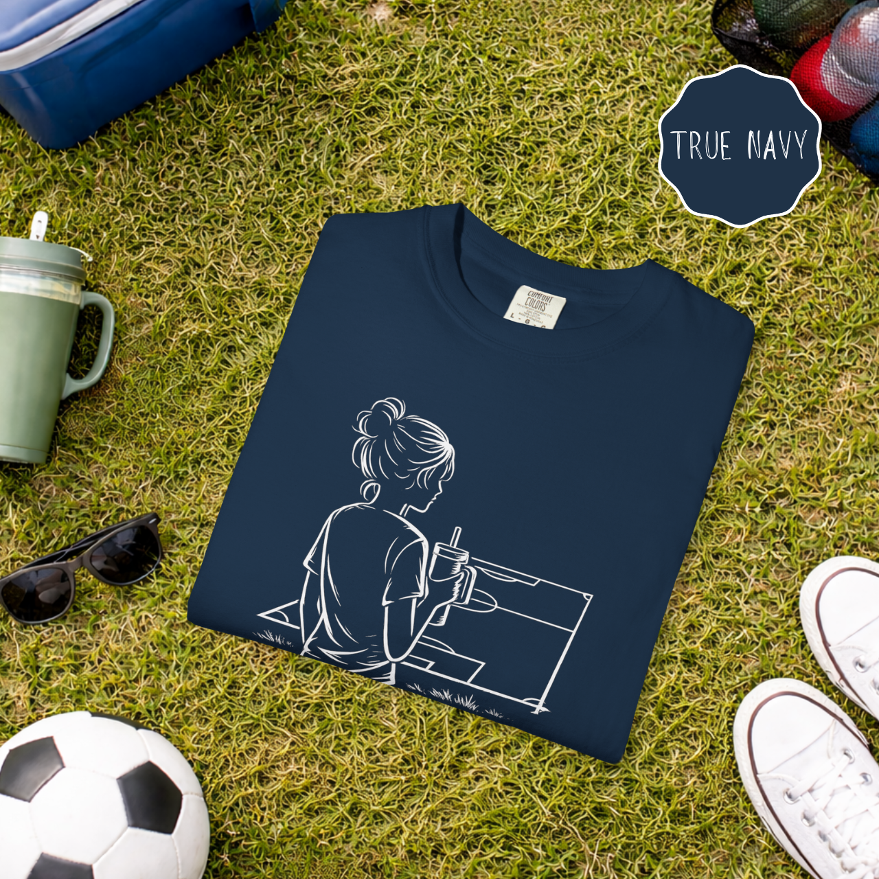 Soccer Mom Shirt Game Days Don't Run Themselves Tee, Minimalist Soccer Sideline Graphic, Sports Mom Gift