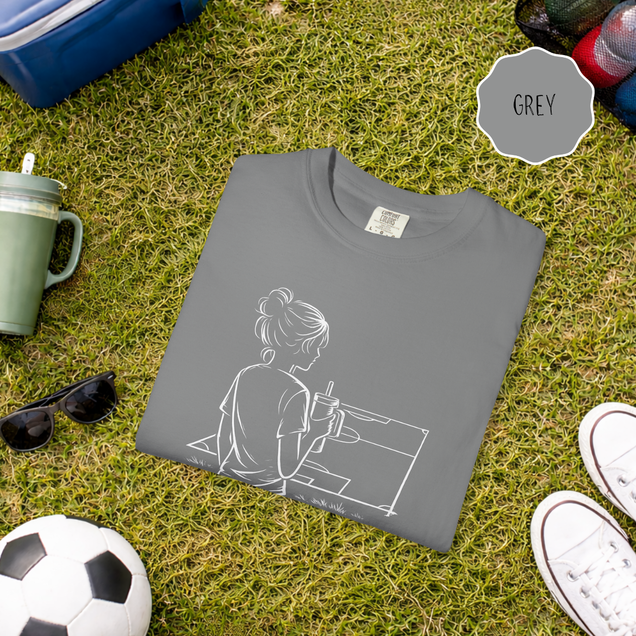 Soccer Mom Shirt Game Days Don't Run Themselves Tee, Minimalist Soccer Sideline Graphic, Sports Mom Gift