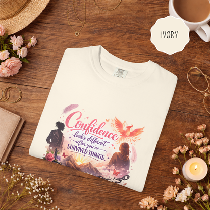 Ivory inspirational phoenix rising shirt survivor empowerment graphic tee
