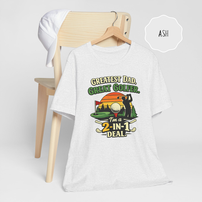 Golf Dad Shirt – Funny Golfer Dad T-Shirt “Greatest Dad Great Golfer” Gift