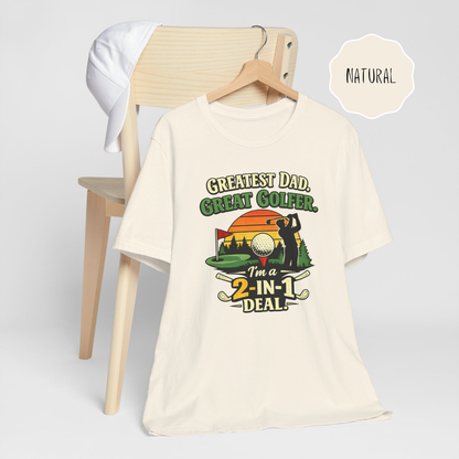 Golf Dad Shirt – Funny Golfer Dad T-Shirt “Greatest Dad Great Golfer” Gift