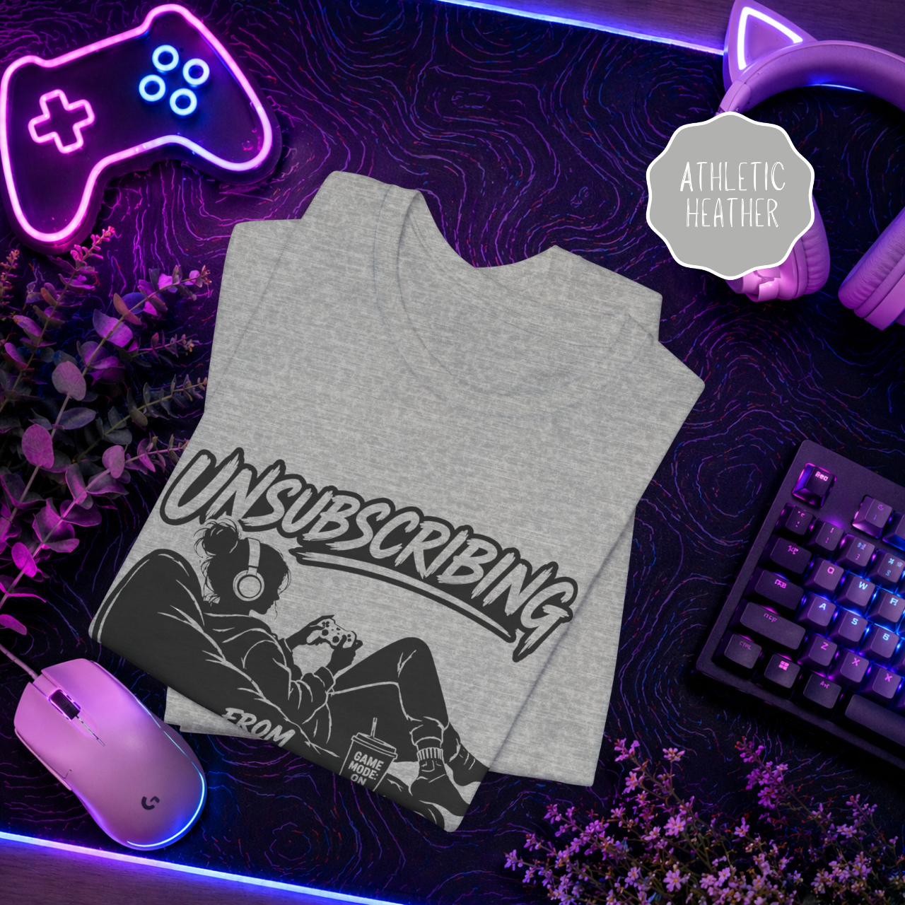Unsubscribing From Adulting Shirt – Funny Gamer T-Shirt for Women