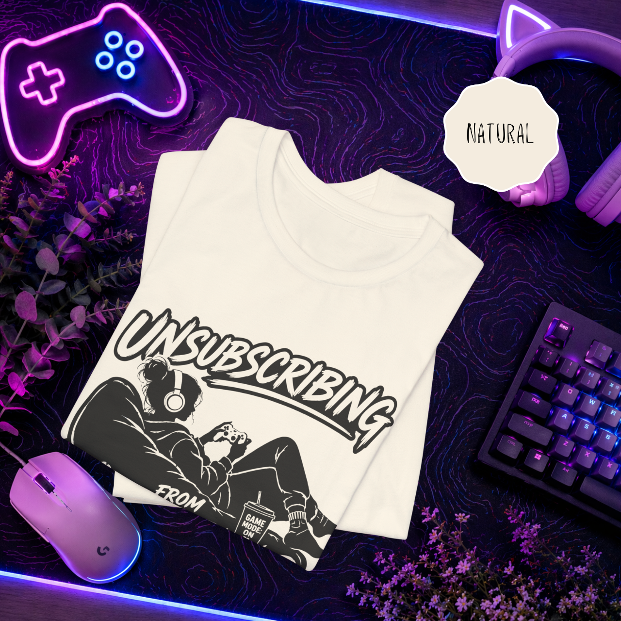 Unsubscribing From Adulting Shirt – Funny Gamer T-Shirt for Women