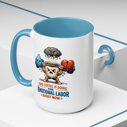 Emotional Labor Burned Out Coffee Mug
