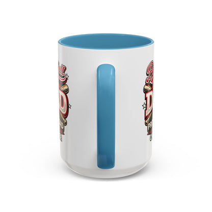 Proud Dad Loud Cheerer Baseball Coffee Mug