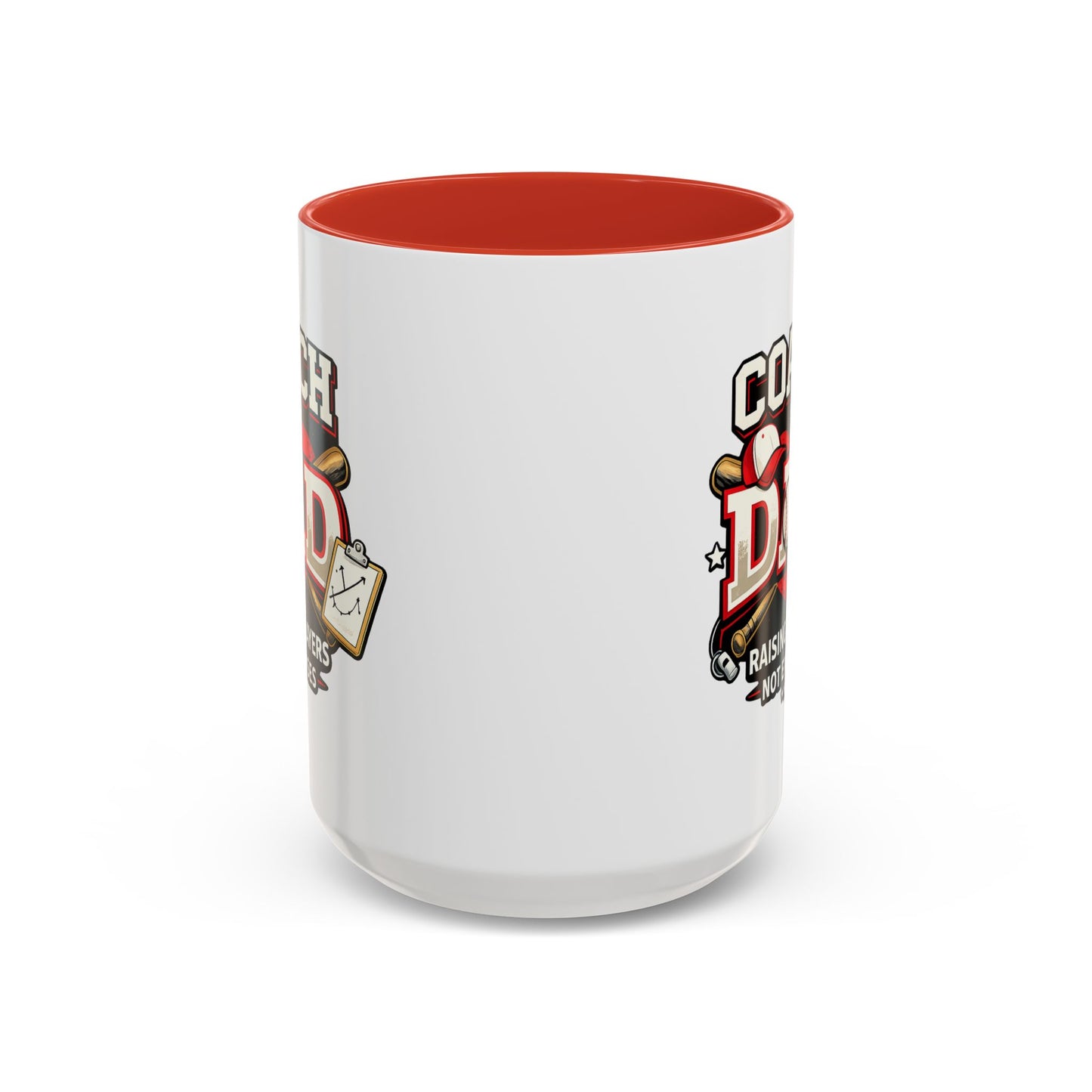 Raising Players Not Excuses Baseball Dad Coach Coffee Mug