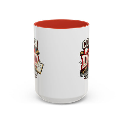 Raising Players Not Excuses Baseball Dad Coach Coffee Mug