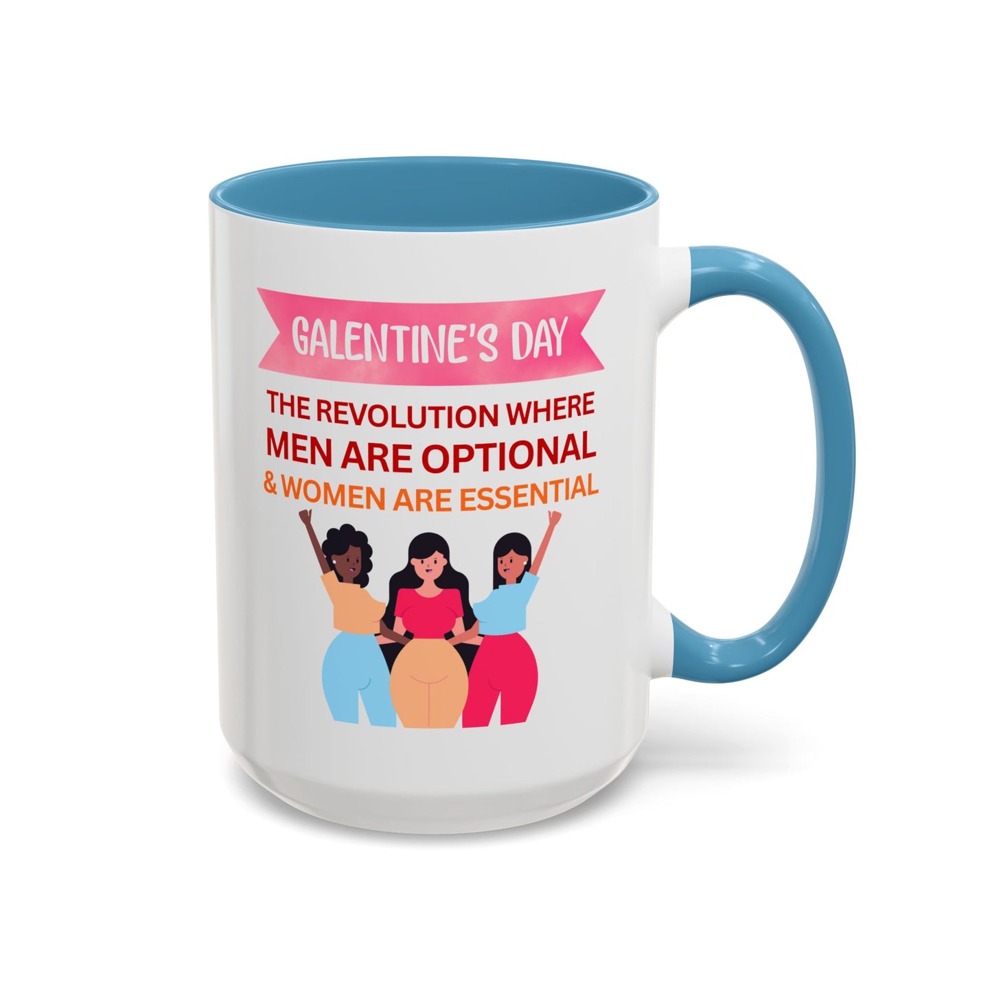 Galentine's Day Men Are Optional Coffee Mug
