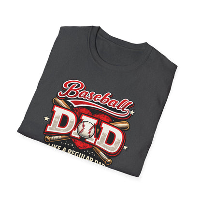Baseball Dad Like a Regular Dad But Cooler T‑Shirt