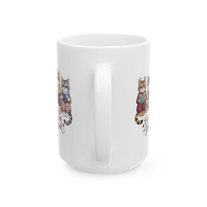Curl Up With a Good Book Book Lover Cat Coffee Mug