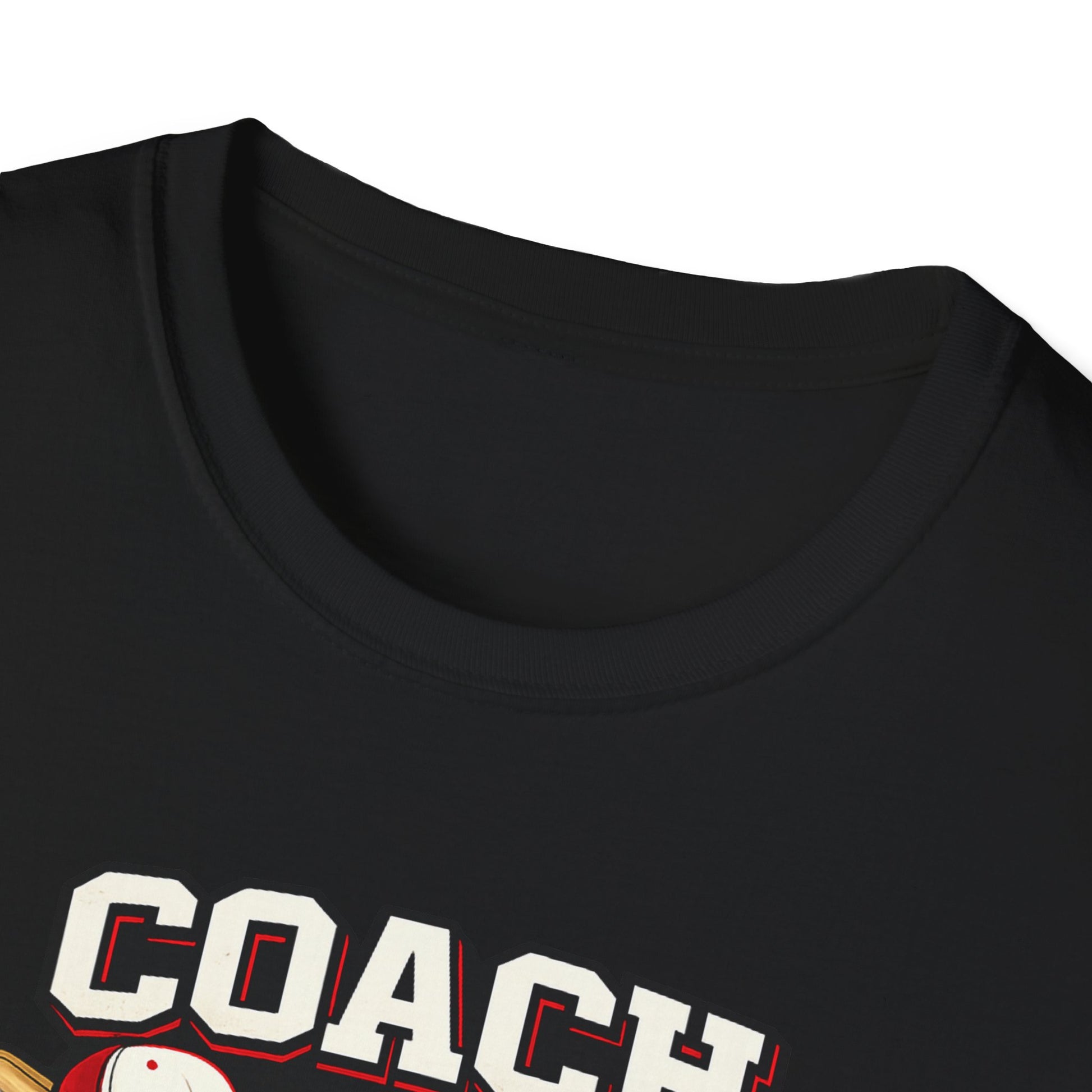Black baseball coach dad shirt varsity-style baseball graphic