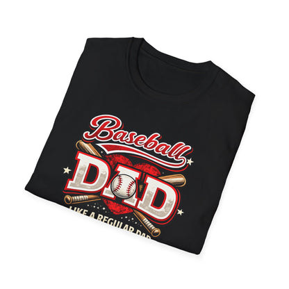 Baseball Dad Like a Regular Dad But Cooler T‑Shirt