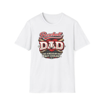 Baseball Dad Like a Regular Dad But Cooler T‑Shirt