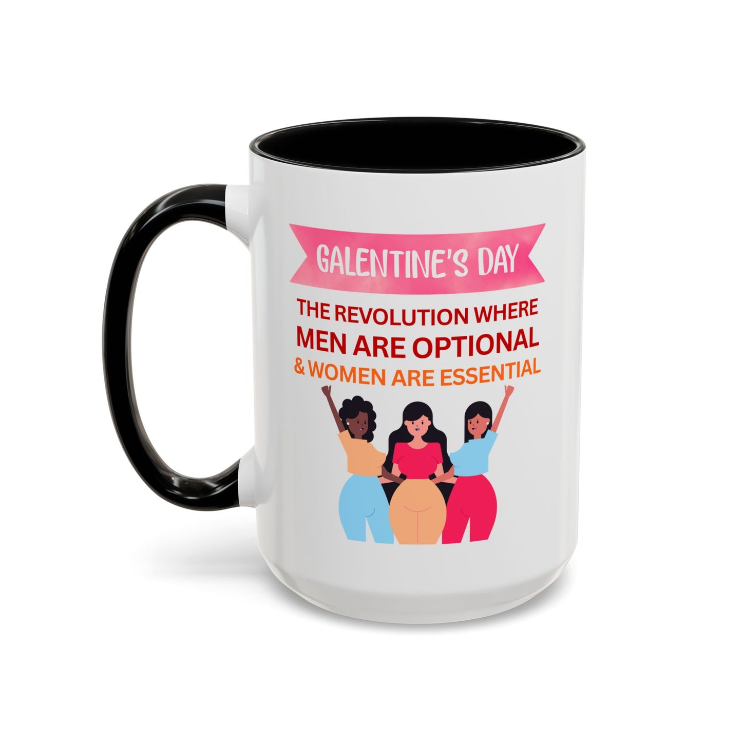 Galentine's Day Men Are Optional Coffee Mug
