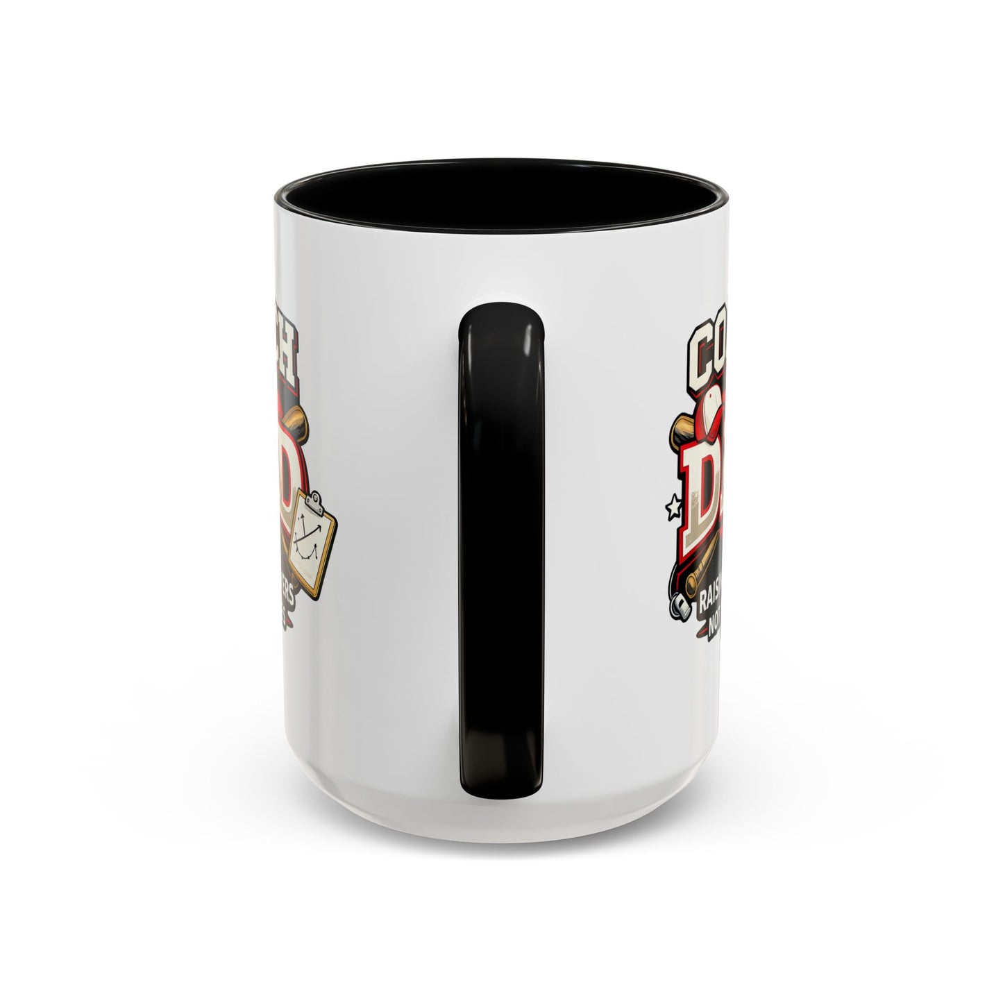 Raising Players Not Excuses Baseball Dad Coach Coffee Mug