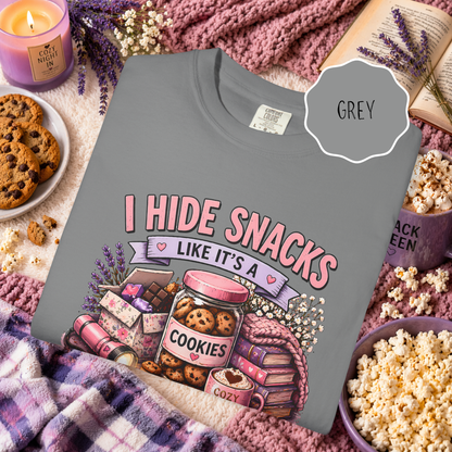 introvert humor shirt snack hiding funny design
