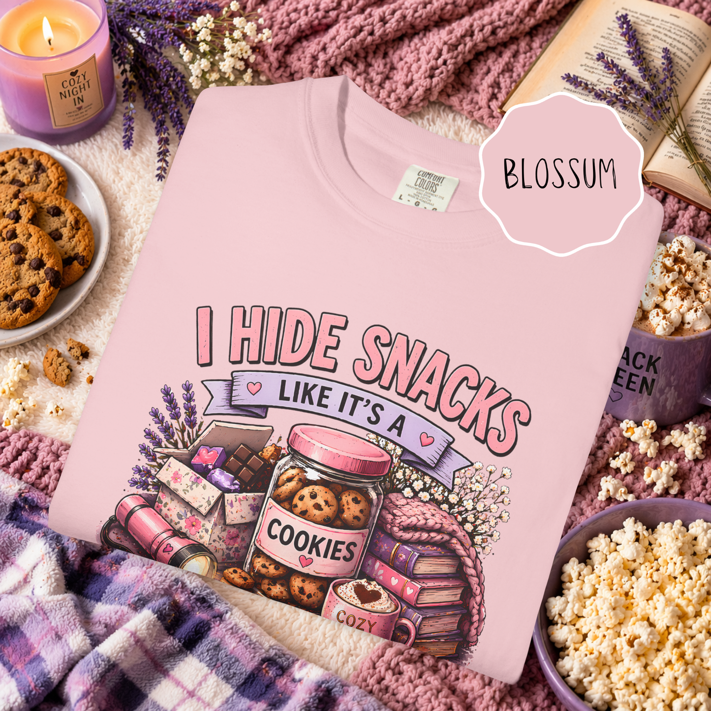 pastel cozy shirt funny snack lover apparel