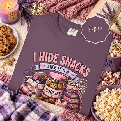 cute cozy snack theme graphic tee 