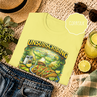 bright yellow taco tuesday shirt with margarita design for summer parties and vacations